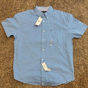 Tommy Hilfiger Blue Gingham Button Down Shirt